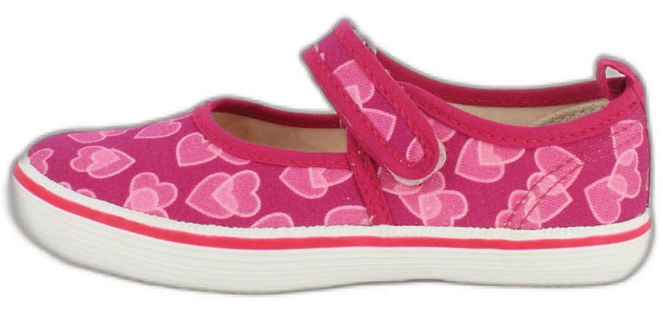 Beck - leichter Leinenschuh Herz, Mädchen- Ballerina (kräftige Farben sorgen für gute Laune, Mädchen-Traum) Obermaterial + Futter aus 100% Baumwolle Beck - leichter Leinenschuh Herz, Mädchen- Ballerina (kräftige Farben sorgen für gute Laune, Mädchen-Traum) Obermaterial + Futter aus 100% Baumwolle von Beck