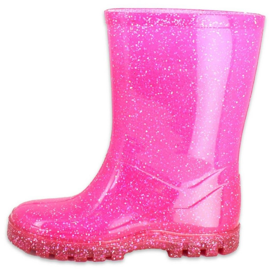 Beck Regenstiefel Glitzer Gummistiefel (für trockene Füße und gute Laune) wasserdicht, schmale Passform von Beck