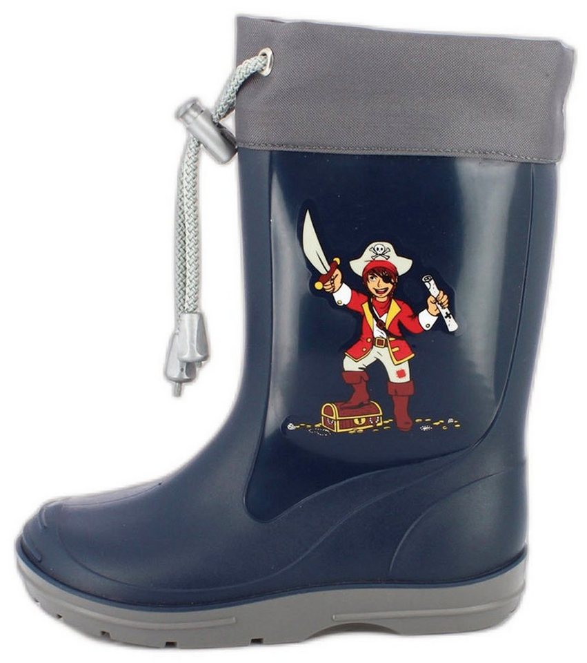 Beck Regenstiefel Pirat Gummistiefel (wasserdichter, schmaler Stiefel, für trockene Füße bei Regen und Matschwetter) herausnehmbare Innensohle Beck Regenstiefel Pirat Gummistiefel (wasserdichter, schmaler Stiefel, für trockene Füße bei Regen und Matschwetter) herausnehmbare Innensohle von Beck