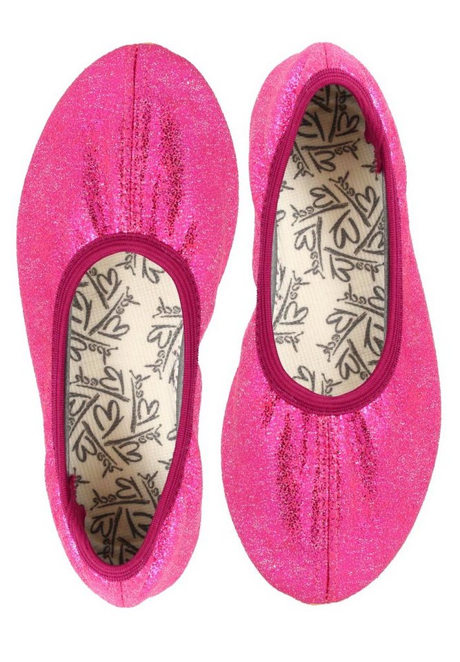 Beck Schläppchen Basic Glitzer Gymnastikschuh (bis Gr. 42 erhältlich, für Sport und Zuhause) mit rutschfester Gummi-Laufsohle Beck Schläppchen Basic Glitzer Gymnastikschuh (bis Gr. 42 erhältlich, für Sport und Zuhause) mit rutschfester Gummi-Laufsohle von Beck