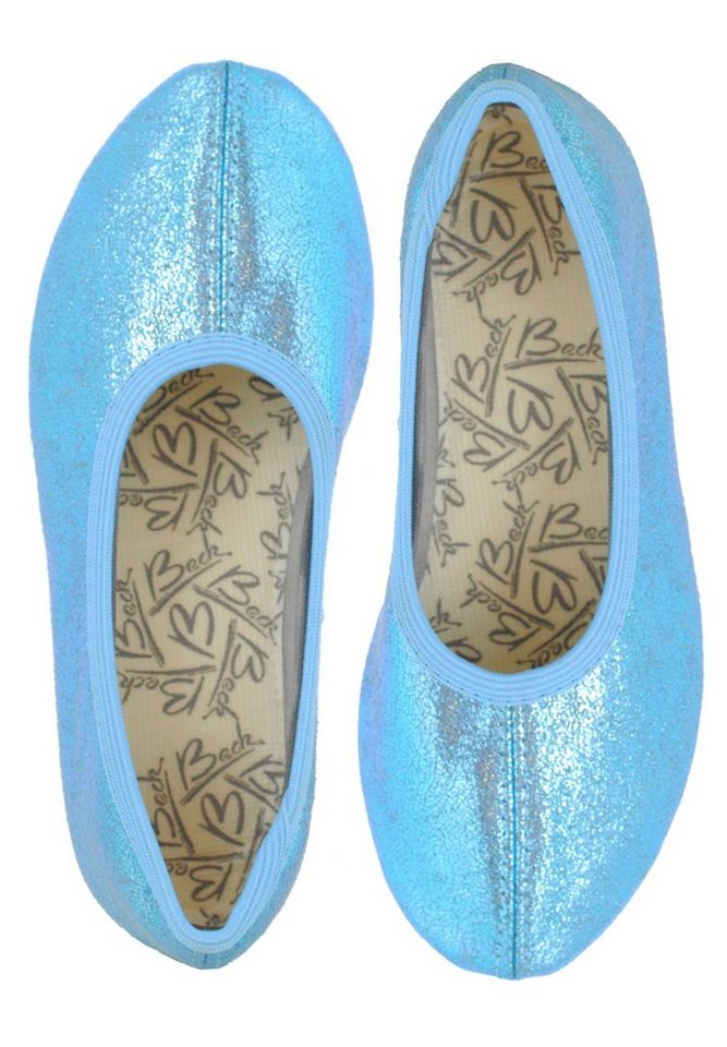 Beck Schläppchen Basic Glitzer Gymnastikschuh (bis Gr. 42 erhältlich, für Sport und Zuhause) mit rutschfester Gummi-Laufsohle Beck Schläppchen Basic Glitzer Gymnastikschuh (bis Gr. 42 erhältlich, für Sport und Zuhause) mit rutschfester Gummi-Laufsohle von Beck