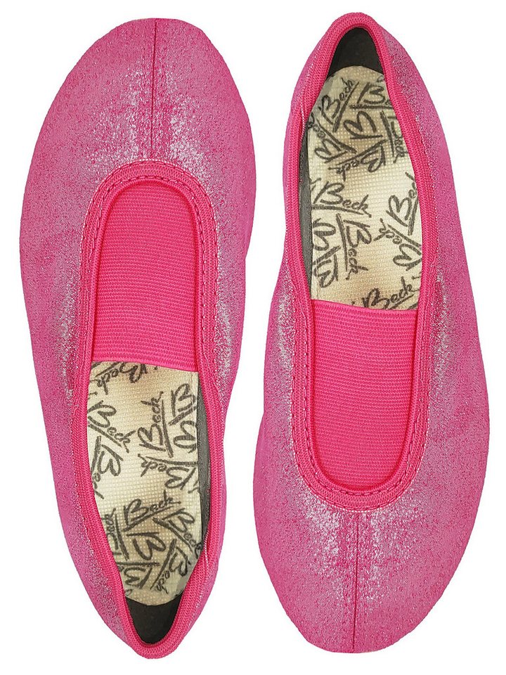 Beck Schläppchen Chic mit Ristgummi, Glanzsatin Gymnastikschuh Mit Ristgummi Beck Schläppchen Chic mit Ristgummi, Glanzsatin Gymnastikschuh Mit Ristgummi von Beck