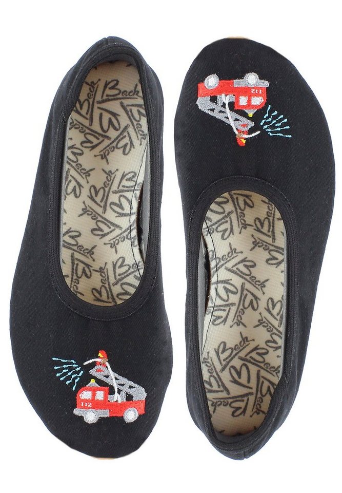 Beck Schläppchen Feuerwehr Gymnastikschuh (für schmale Füße, für Sport, Kita, Schule und Zuhause) mit rutschfester Gummi-Laufsohle Beck Schläppchen Feuerwehr Gymnastikschuh (für schmale Füße, für Sport, Kita, Schule und Zuhause) mit rutschfester Gummi-Laufsohle von Beck