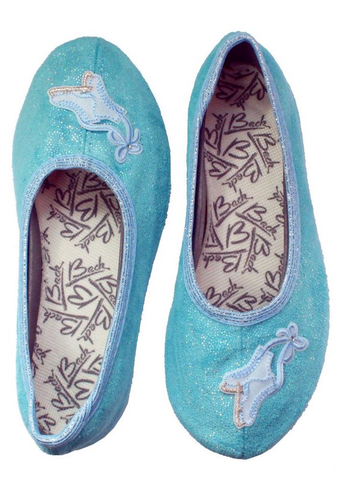 Beck Schläppchen Ice Dance Gymnastikschuh Schlittschuh-Patch & Glitzer Beck Schläppchen Ice Dance Gymnastikschuh Schlittschuh-Patch & Glitzer von Beck