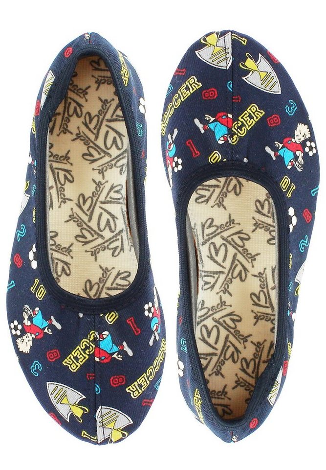 Beck Schläppchen Soccer Gymnastikschuh (mit rutschfester Gummisohle) aus Naturkautschuk, atmungsaktive Baumwolle Beck Schläppchen Soccer Gymnastikschuh (mit rutschfester Gummisohle) aus Naturkautschuk, atmungsaktive Baumwolle von Beck