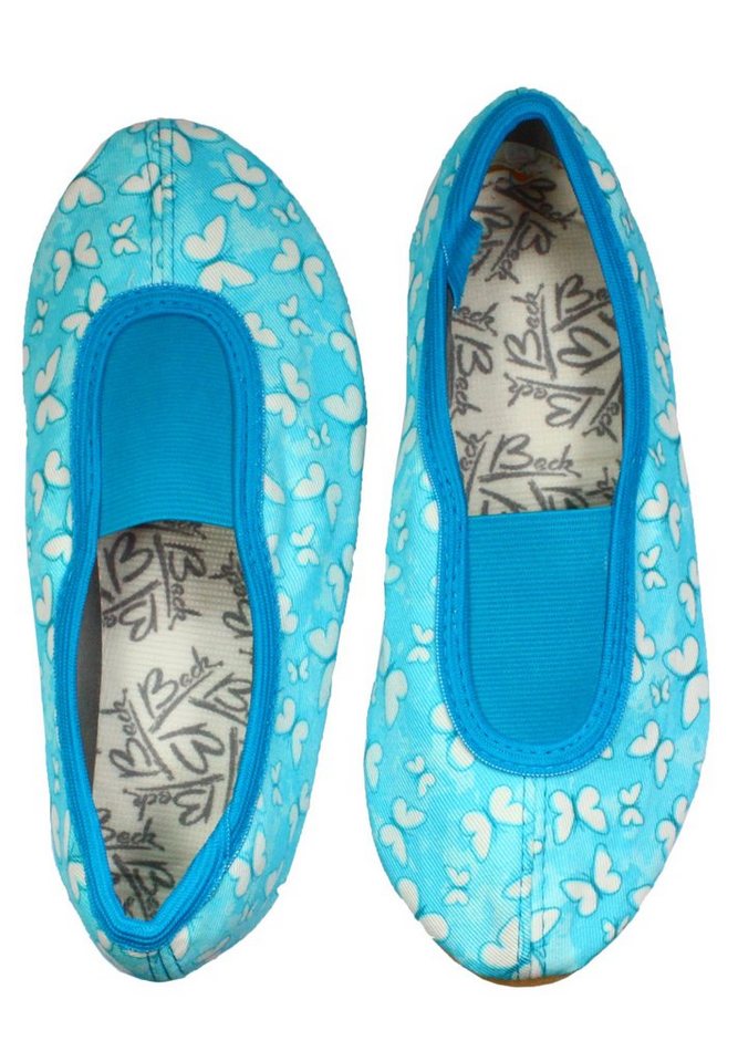 Beck Schläppchen Trendy
mit Ristgummi Gymnastikschuh (Barfußschuhe, für schmale Füße und kleine Kinder besonders geeignet, ab Gr. 18/19 erhältlich) atmungsaktive Baumwolle, rutschfeste Gummi-Sohle Beck Schläppchen Trendy
mit Ristgummi Gymnastikschuh (Barfußschuhe, für schmale Füße und kleine Kinder besonders geeignet, ab Gr. 18/19 erhältlich) atmungsaktive Baumwolle, rutschfeste Gummi-Sohle von Beck
