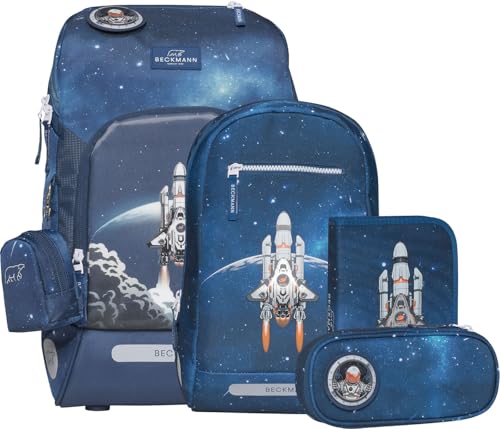 Beckmann, Schulranzen-Set Active Air FLX Space Mission, 6-teilig, Grundschule, inkl. Regenüberzug, 20-25L, Blue Beckmann, Schulranzen-Set Active Air FLX Space Mission, 6-teilig, Grundschule, inkl. Regenüberzug, 20-25L, Blue von Beckmann
