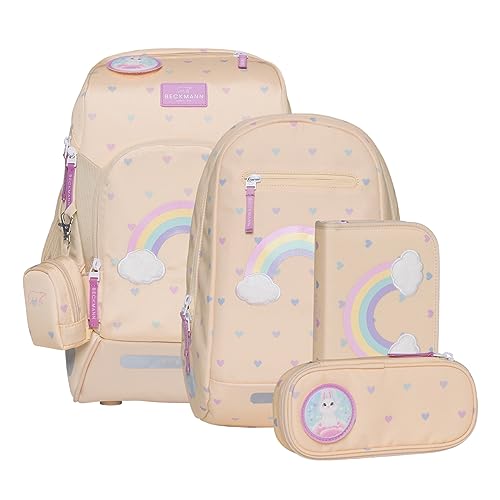 Beckmann, Schulranzen-Set Active Air FLX Yellow Heart, 6-teilig, Grundschule, inkl. Regenüberzug, 20-25L, Yellow Beckmann, Schulranzen-Set Active Air FLX Yellow Heart, 6-teilig, Grundschule, inkl. Regenüberzug, 20-25L, Yellow von Beckmann