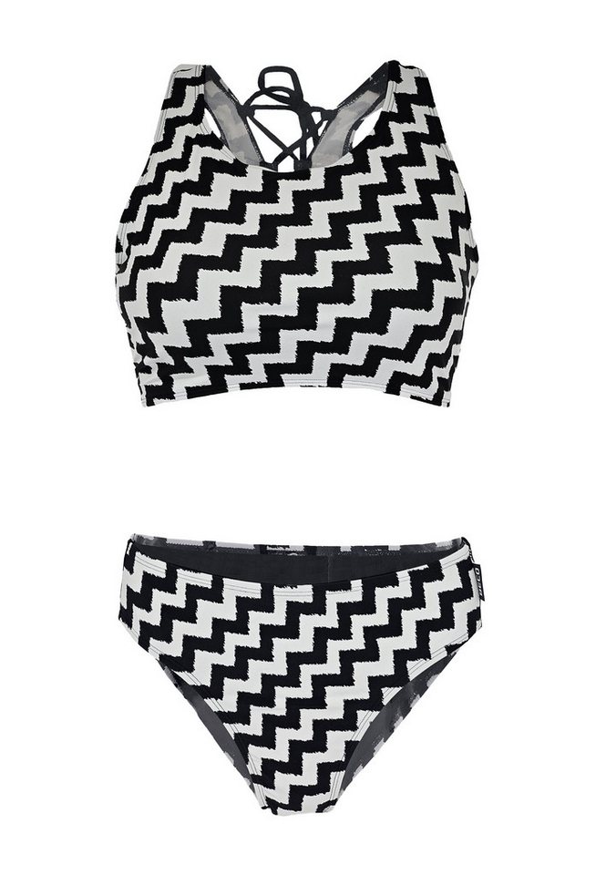 Beco Beermann Triangel-Bikini-Top Black & White, mit auffälliger Criss Cross-Schnürung im Rücken für festen Halt Beco Beermann Triangel-Bikini-Top Black & White, mit auffälliger Criss Cross-Schnürung im Rücken für festen Halt von Beco Beermann
