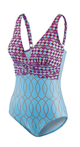 BECO Damen Badeanzug BECO Damen Badeanzug Tief V Ausschnitt verstellbare Träger Badeanzug Bademode, C-Cup, Mehrfarbig, 38, 0/64661-0099 BECO Damen Badeanzug BECO Damen Badeanzug Tief V Ausschnitt verstellbare Träger Badeanzug Bademode, C-Cup, Mehrfarbig, 38, 0/64661-0099 von Beco