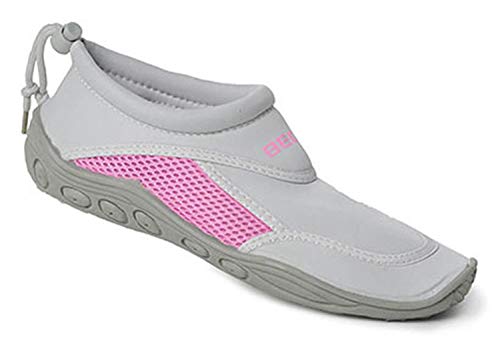 BECO Badeschuhe / Surfschuhe für Damen und Herren grau/pink 37 BECO Badeschuhe / Surfschuhe für Damen und Herren grau/pink 37 von Beco