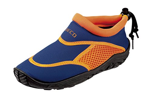 BECO Badeschuhe / Surfschuhe für Kinder blau/orange 20 von Beco