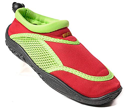 BECO Badeschuhe / Surfschuhe für Kinder rot/grün 23 von Beco