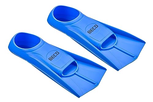 BECO Silikon Kurzflossen Schwimmflossen blau / grün Größen 27/29 - 45/47(27-29,Blau) von Beco Baby Carrier