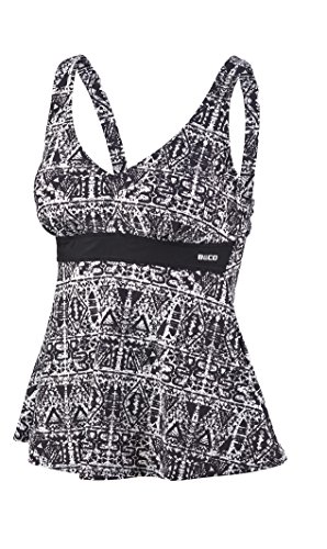 BECO Beco Damen bovenstuk 36191 Tankini Oberteil, Weiß/Schwarz, 40 EU von Beco