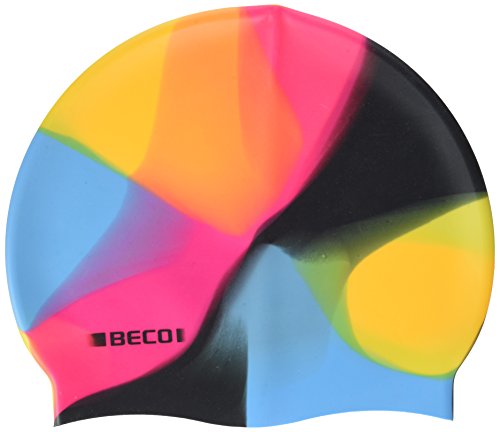 Beco Beco Kinder Silikonehætte, flerfarvet Kappe, schwarz/Bunt, Einheitsgröße EU von Beco