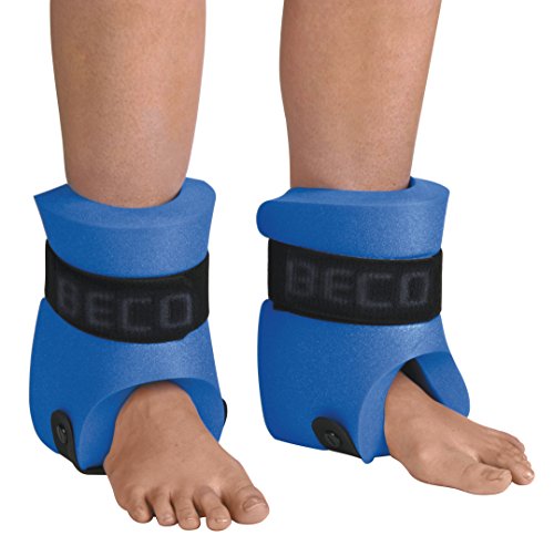 BECO Beinschwimmer Paar Auftriebshilfen Jogging Hilfe Aqua Training Unisex, Blau, M von Beco