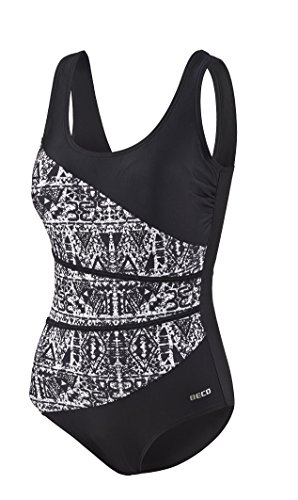 BECO Damen Badeanzug, D-Cup Beachwear, weiß/Schwarz, 38 BECO Damen Badeanzug, D-Cup Beachwear, weiß/Schwarz, 38 von BECO