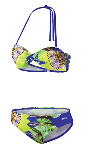 Beco Beermann Damen Bikini, C-Cup Tropical Heat Set, blau, 36 von Beco Baby Carrier