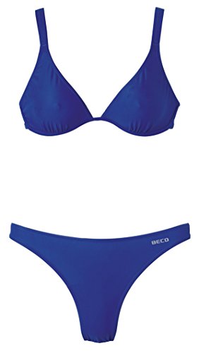 BECO Damen Schwimmkleidung Bikini-Set, blau, 36 von Beco
