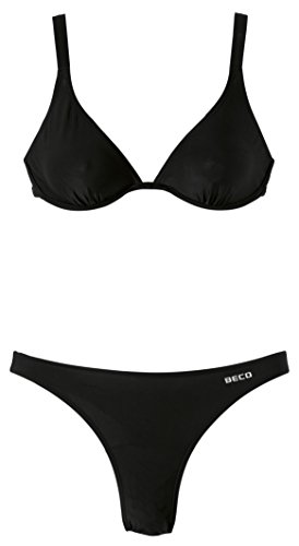 BECO Damen Schwimmkleidung Bikini-Set, schwarz, 40 von Beco