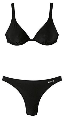 BECO Damen Schwimmkleidung Bikini-Set, schwarz, 42 von Beco