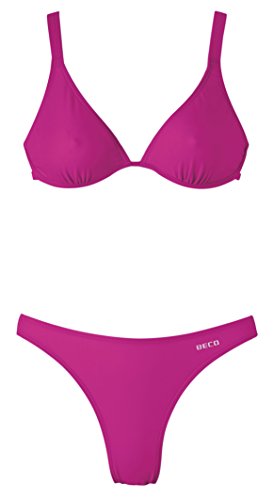BECO Damen Schwimmkleidung Bikini-Set, pink, 44 von Beco