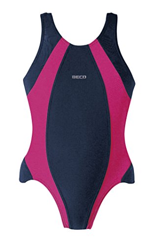 Beco Kinder Badeanzug-Basics, Marine/Pink, 176 von Beco Baby Carrier
