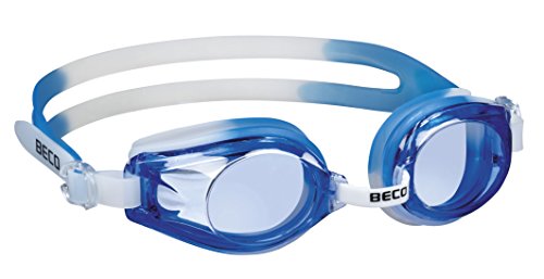 BECO Beco Kinder Rimini Schwimmbrille 9926, mehrfarbig - Weiß/Blau, Einheitsgröße - One Size von Beco