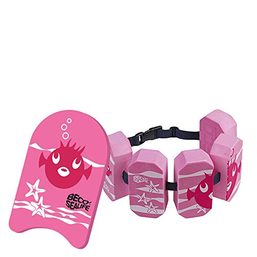 Beco Sealife Schwimmbrett mit Schwimmgürtel pink/pink Wassersport Kinder Aqua von Beco Baby Carrier