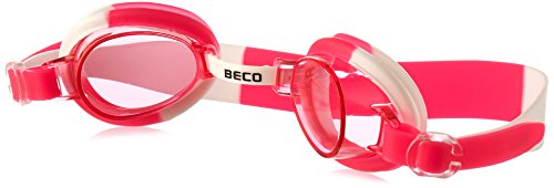 BECO Unisex Jugend Halifax Kinderschwimmbrille, weiß/pink, One Size BECO Unisex Jugend Halifax Kinderschwimmbrille, weiß/pink, One Size von Beco