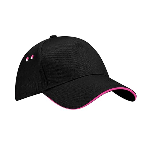 Beechfield B015CBLK-Fus Ultimate 5-Panel Sandwich Peak Mütze, Schwarz, Einheitsgröße Beechfield B015CBLK-Fus Ultimate 5-Panel Sandwich Peak Mütze, Schwarz, Einheitsgröße von Beechfield