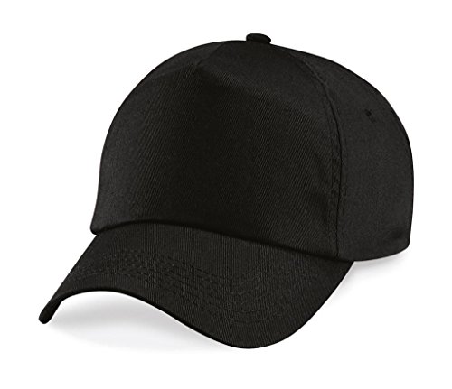 Beechfield Unisex B010 Cap Mütze, Schwarz, Einheitsgröße von Beechfield