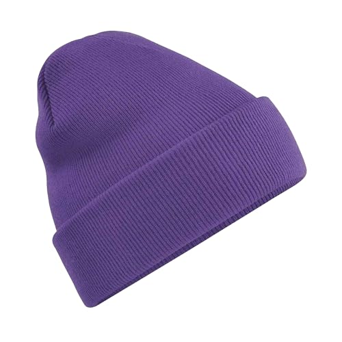 Beechfield Unisex B045 Beanie mit Bündchen Einheitsgröße violett Beechfield Unisex B045 Beanie mit Bündchen Einheitsgröße violett von Beechfield