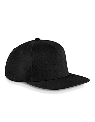 Beechfield Unisex B660 Flat Peak Snapback, Schwarz, Einheitsgröße Beechfield Unisex B660 Flat Peak Snapback, Schwarz, Einheitsgröße von Beechfield