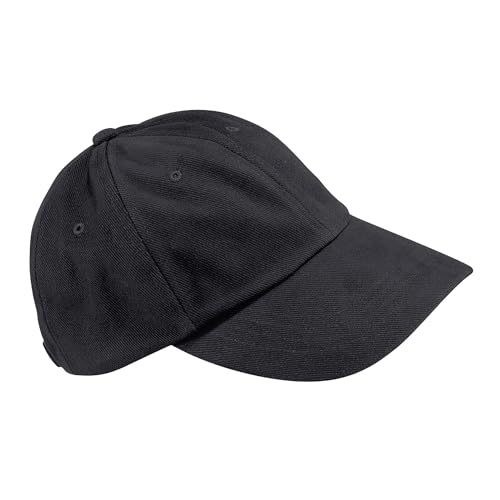 Beechfield Unisex-Kappe B057.BLK niedriges Profil, schwere gebürstete Baumwolle, Schwarz, Einheitsgröße Beechfield Unisex-Kappe B057.BLK niedriges Profil, schwere gebürstete Baumwolle, Schwarz, Einheitsgröße von Beechfield