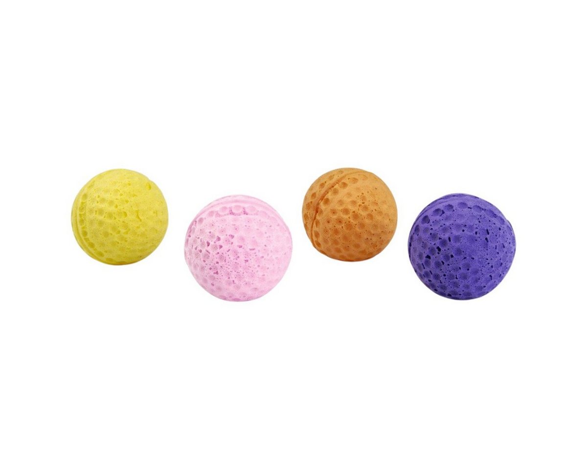 Beeztees Tierball Katzenspielzeug Soft Spielball aus Moosgummi - 4 Stück von Beeztees