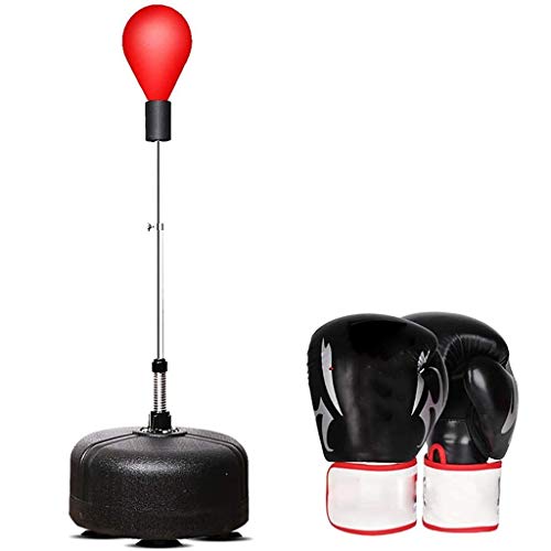 Boxsäcke Boxen Speed Ball Reaktionstraining für Erwachsene/Körper trainieren/Stress abbauen Trainingsgeräte geeignet (rot) von Begonial