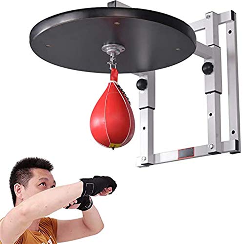 Boxsäcke Erwachsene Hängeboxen Sandsack Fitness Aufblasbarer Speedball Boxball Sporttrainingsgerät (Rot) von Begonial