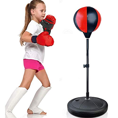 Boxsäcke Podest Boxsäcke Boxing Speed Ball Tumbler Vertical Sandbag mit Handschuhen und Pump Speed Bags von Begonial