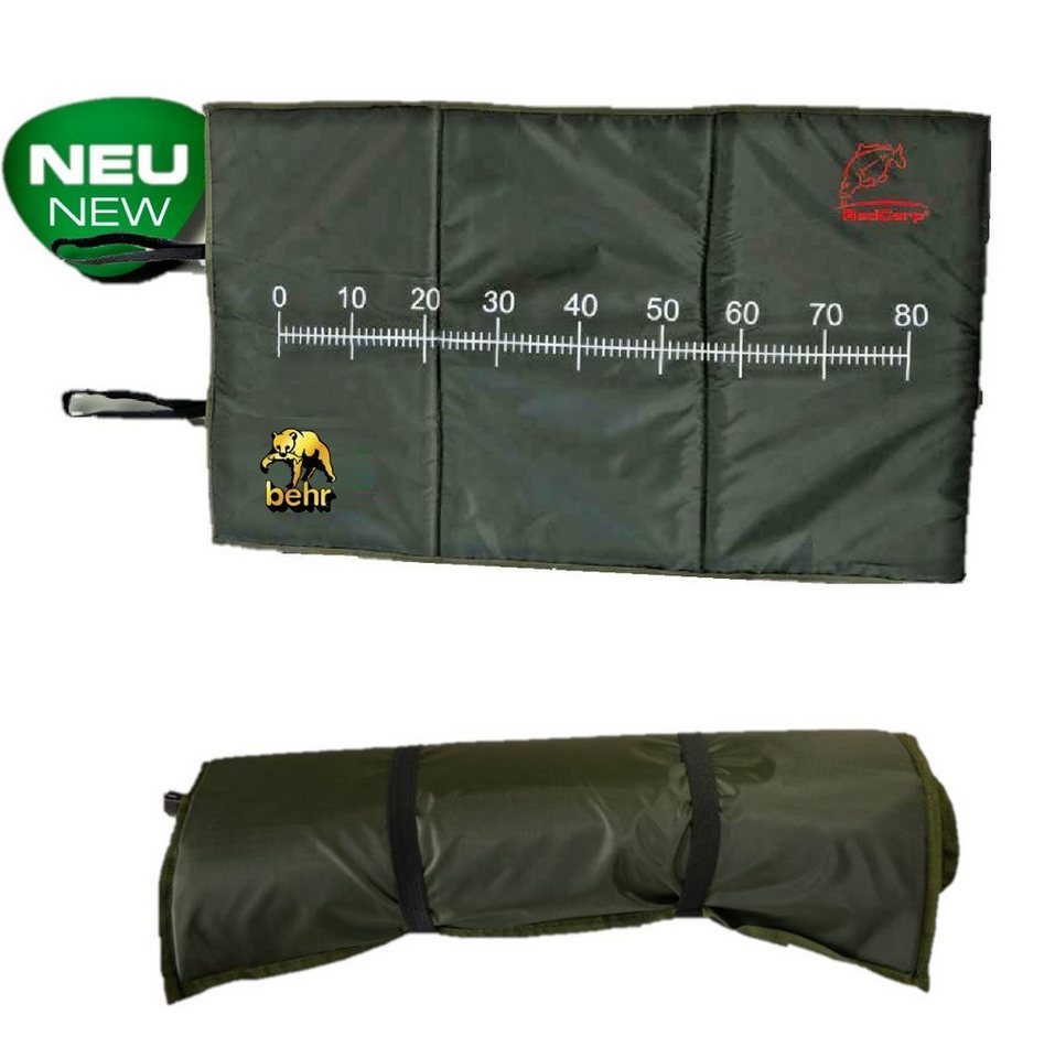 Behr Angelkescher Abhakmatte Modell A 100x60cm Maßband Karpfen Fischmatte Unhookingmat, Aufgedrucktes Maß bis 80 cm Behr Angelkescher Abhakmatte Modell A 100x60cm Maßband Karpfen Fischmatte Unhookingmat, Aufgedrucktes Maß bis 80 cm von Behr