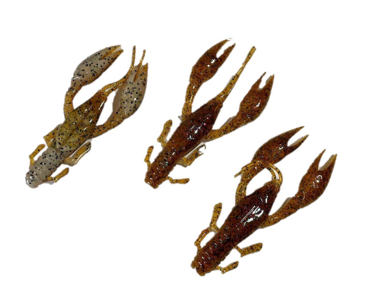 Behr Kunstköder 3x Gummiköder Krebs 11cm Soft Bait Trendex braun GlitterJig Flusskrebs Behr Kunstköder 3x Gummiköder Krebs 11cm Soft Bait Trendex braun GlitterJig Flusskrebs von Behr