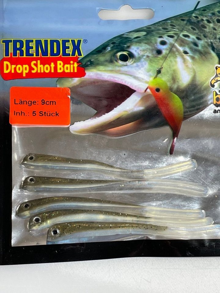 Behr Kunstköder 5 Drop Shot Köder - Trendex Drop Shot Bait 9cm Barsch Forellenköder Behr Kunstköder 5 Drop Shot Köder - Trendex Drop Shot Bait 9cm Barsch Forellenköder von Behr