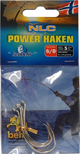 Behr Norwegen Power Angelhaken Silber 6 von Behr