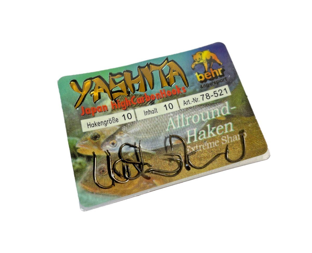 Behr Stipphaken Allround YASHITA - 10 lose Haken Plättchen Angelhaken Friedfischhaken, Extrem Scharf Behr Stipphaken Allround YASHITA - 10 lose Haken Plättchen Angelhaken Friedfischhaken, Extrem Scharf von Behr
