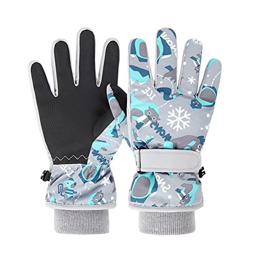 Beichwtd Handschuhe Kinder Outdoor Thermohandschuhe Fleece Skihandschuhe Wasserdicht Handschuhe Sporthandschuhe Softshell Winterhandschuhe Fahrradhandschuhe von Beichwtd