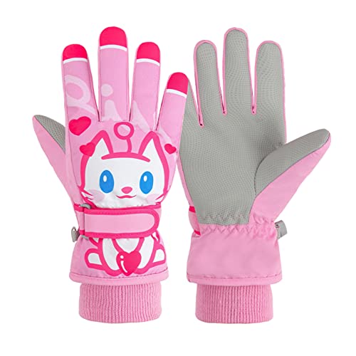 Beichwtd Kinder Handschuhe Outdoor Sporthandschuhe Fleece Thermohandschuhe Wasserdicht Skihandschuhe Winterhandschuhe Softshell Handschuhe Fäustlinge von Beichwtd