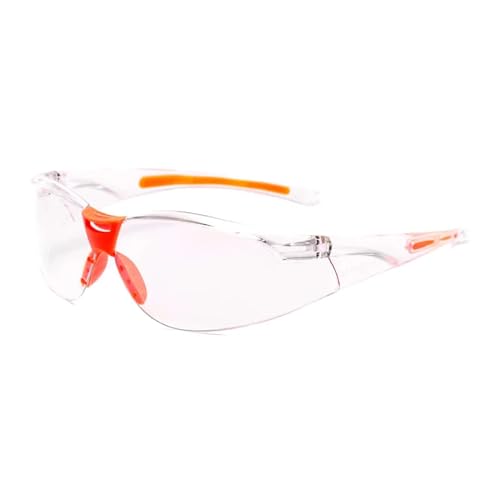 Belachick Sonnenbrille Herren Damen Unisex Outdoor Radfahren Schutzbrille Transparente Windschutzscheiben Anti Impact Staubbrille Arbeitsschutzbrille Klarweiß von Belachick