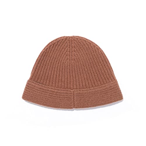 Belachick Strickmützen Hüte Mützen Caps Beanie Strickmütze Abnehmen Gesicht Fischerhut Fischerhut Fischerhut Bucket Hat 均码(有弹性成人都可戴) 棕色 von Belachick