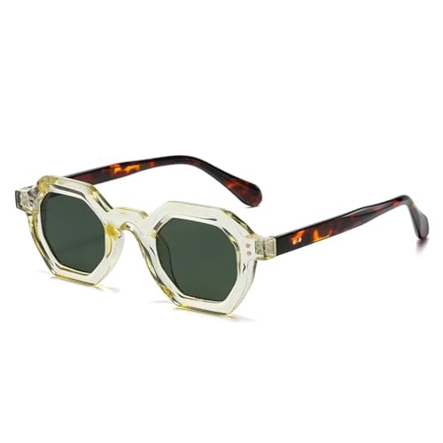 Belachick Unisex Sonnenbrille Herren Damen Unisex Retro Amber Polygon Small Square Women Sunglasses Retro Rivets Men Shades Outdoor Sports Sun Glasses Yellowleopardgreen Belachick Unisex Sonnenbrille Herren Damen Unisex Retro Amber Polygon Small Square Women Sunglasses Retro Rivets Men Shades Outdoor Sports Sun Glasses Yellowleopardgreen von Belachick